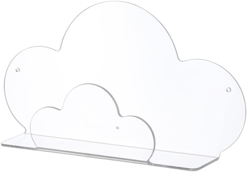 Zerodeko Cloud Storage Rack 11.81X6.49X2.75 Inch Bathroom Shower Gel Storage Shelf Floating Wall Organizer No Drill Installation Toothbrush Holder Decorative Stand