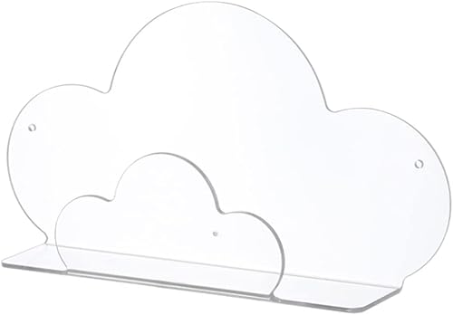 Zerodeko Estante de almacenamiento de gel de ducha de baño, estante de pared flotante de acrílico, soporte de almacenamiento decorativo, organizador