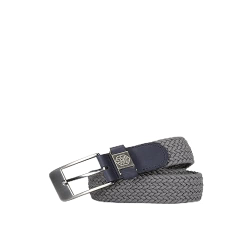 Ceinture élastique tressée pour homme gris pour style casual et look de bureau