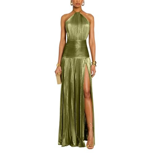 Vestido de mujer con mangas para realzar las curvas con su abertura lateral fruncida