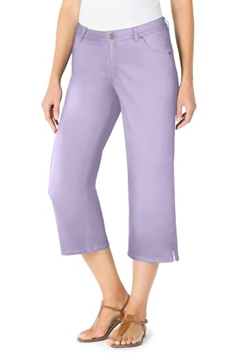 Woman Within Stretch Denim Five-Pocket Capri Jeans