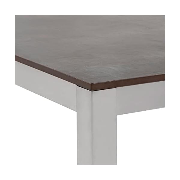 OUTLIV. Rimini Gartenmöbelset 5-teilig Taupe/Zement