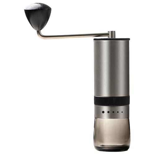 YUNNIAN Molinillo de café manual de gran capacidad con grosor ajustable, máquina de molienda de espresso para el hogar y al aire libre