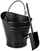 Minuteman International Scoop Coal Hod Pellet Bucket, Black