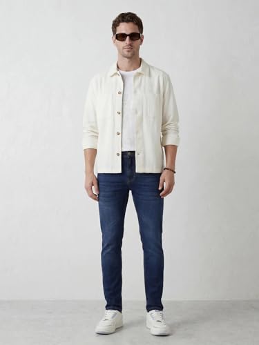 Image of WROGN Men's Slim Fit Jeans | Cotton Stretch | Mid Rise | Casual Denim