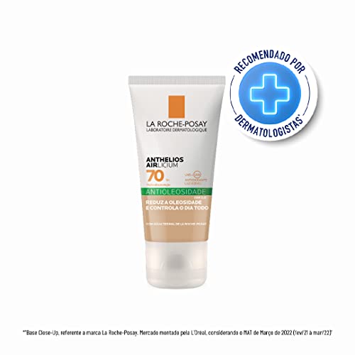 La Roche-Posay, Anthelios Airlicium, Protetor Solar Facial Antioleosidade com Cor 2.0, Efeito Matte,