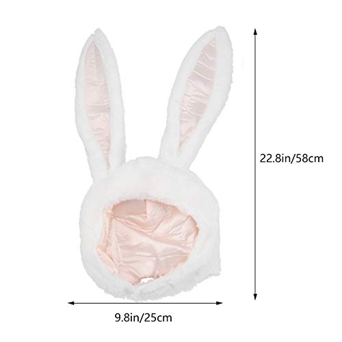 ABOOFAN 2Pcs Orelha De Coelho de Pelúcia Chapéus Caps Headwear Coelho Coelhinho Chapéus Páscoa de Pe