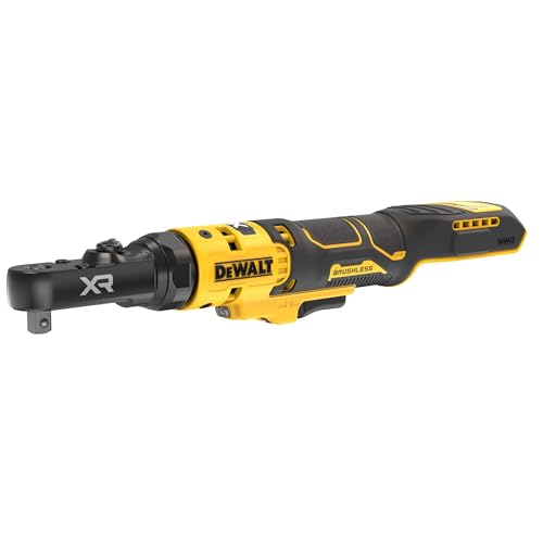 DEWALT 20V MAX* XR Brushless 1/4 in. & 3/8 in. Sealed Head Ratchet (Tool Only) (DCF520B)