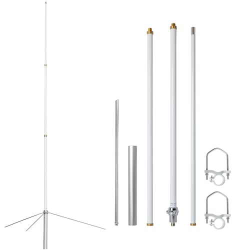 HYS Pre-Tuned 462MHz-467MHz UHF Amateur Base Antenna, GMRS Base Station Antenna, Outdoor 7.5ft (86.6inchs) Long-Range 8.5dBi, Pole Mast Mount (SO239-UHF Female)
