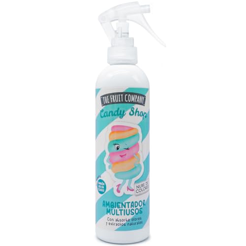 The Fruit Company Spray Ambientador NUBE DE COLORES Aroma Multiusos 200ml Absorbe Olores Candy Shop