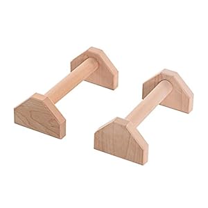 Enjoyall Push up Stand Single Double Bars Calisthenics Handstand Bar personalizzati Push-Up in legno Double Rod