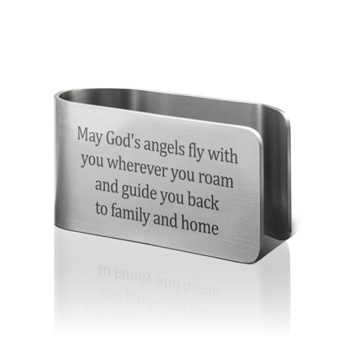 PUVOXHO Guardian Angel Car Visor Clip, Religious Sun Visor Clip for Family
