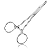 May Präzisionsklemme mit Arretierung aus Edelstahl 13 cm, gerade Universelles Werkzeug für Handwerk, Haushalt & Modellbau