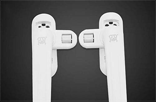 Aluminum alloy door handle window handle latch locks Right/left X5 - (Color: White, Size: right)