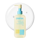 3W8L Deep Off & Fresh Cleansing Oil – Fast emulsifying Korean pore care cleanser, gentle daily makeup & sunscreen remover with Jojoba & Centella, dissolves sebum & blackheads, hydrating fresh finish