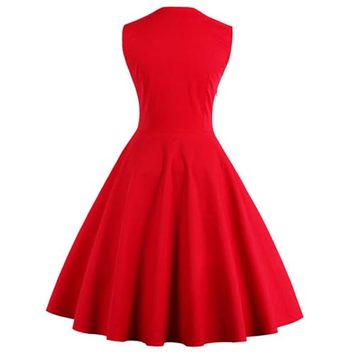 KILLREAL Women's Polka Dot Retro Vintage Style Cocktail Party Swing Dress2
