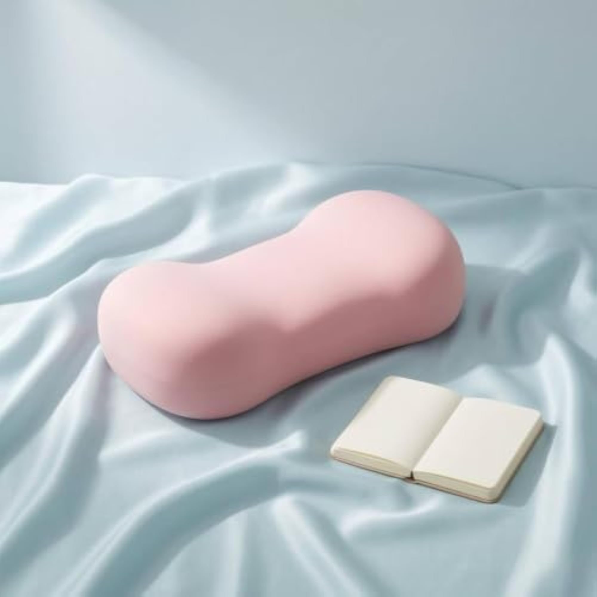 Contoured Memory Foam Rest Pillow with Cloth Cover