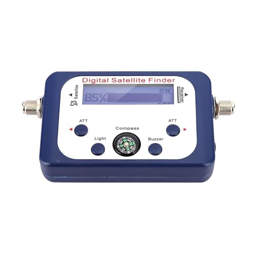 Medidor de Campo TDT, Medidor de señal satelital digital portátil de 950-2150 MHz con pantalla LCD