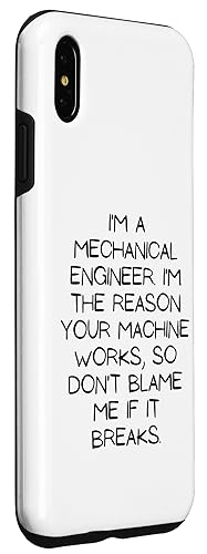 Image of iPhone XS Max Motivational Saying Mechanical Engineer Learning School Gag Case