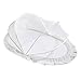 Moustiquaire pour Bébé - SUNVENO Moustiquaire Pliante Portable, Moustiquaire Infantile Universelle pour Lit de Bébé, Filet de Lit pour Nouveau-né Intérieur et Extérieur, Voyage ou Maison, Blanc