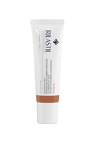 Rilastil Difesa Make Up, Fondotinta Correttivo Lenitivo ad azione anti-rossore. Tonalità 05, 30 ml
