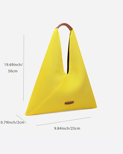 Image of NEWBELLA Anne Knitted Shoulder Hobo Bag City Chic Sporty Women Hobo Handbags, Yellow