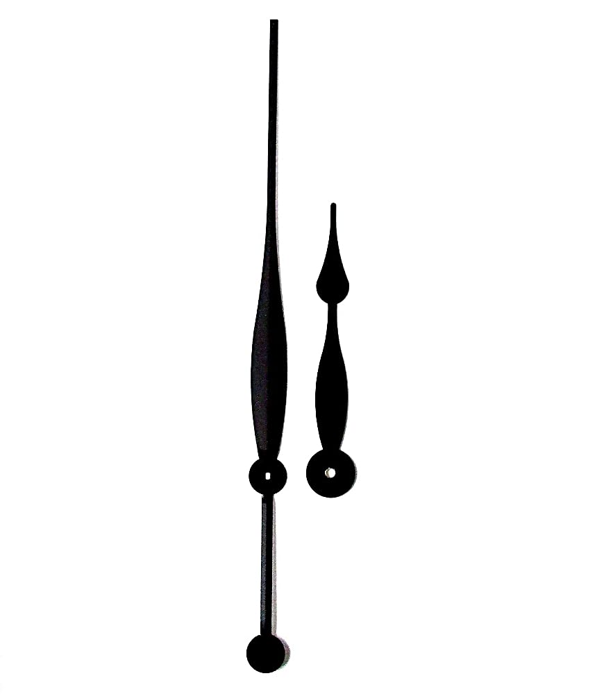 Dans Clock Shop Black Replacement Metal Screw Fit Extra Long Clock Hands Compatible With Japanese Eyeshaft Quartz High Torque Movement Mechanism 275Mm