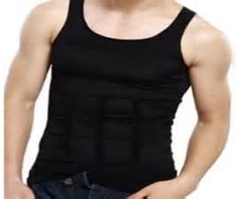 2 Pc DivaDivya Slimming Slim Compression T shirt Black/XXL