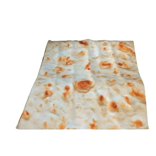 YIMAISZQ Manta Tortillas Mantería De Comida Decoración Tortilla Lavash Plaides Portátiles Super Soft Trowets para El Hogar Lanzamientos Ropa Cama-1-125x150cm