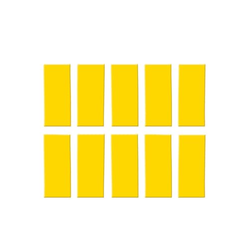 Unibond No More Nails Removable Picture Hanging Strips, Adhesive Strips for Fast, Easy Mounting, Double Sided Sticky Tape for Interior Use, Translucent Tape, Pack of 10 , Yellow