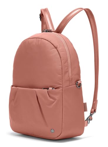 Image of Pacsafe Women's Citysafe CX Anti Theft Convertible Backpack-Fits 11 inch Tablet, ECONYL Rose