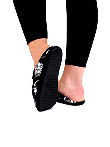 Disney The Nightmare Before Christmas Jack Sally Adult Women's Scuff Slide On Slippers4