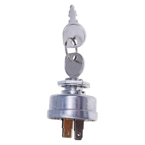 ZTUOAUMA Ignition Switch & 2 Keys K1122-62110 for Kubota T1460 T1570 T1670 T1760S T1870S T1880AU2 T2080 T2090BR T1460S T1560 T1560S T1770S T1880