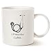 MAUAG Funny Doctor Coffee Mug Father's Day and Mother's Day Gifts - I Prescribe Coffee - Best Dr Gifts Ceramic Cup White, 14 Oz
