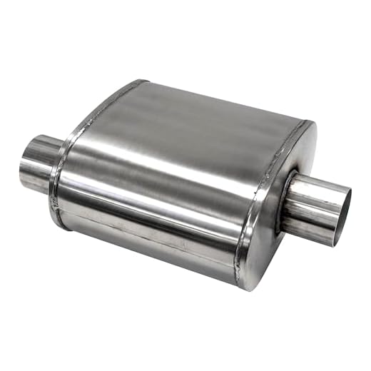 CORSA EXHST Corsa - Custom Sport Muffler 304SS 3in Offset In / 3in Center Out 10in Length (CP300CT)