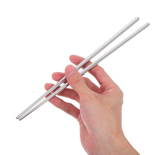 Palillos de acero inoxidable para cocina y restaurante reutilizables 5