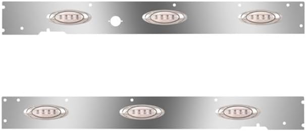 Technical Precision Replacement For KENWORTH T660 YEAR 2016 Cab Panel WITH Block Heater Plug Hole 6 P1 AmberClear LEDs WITH Cab Mount