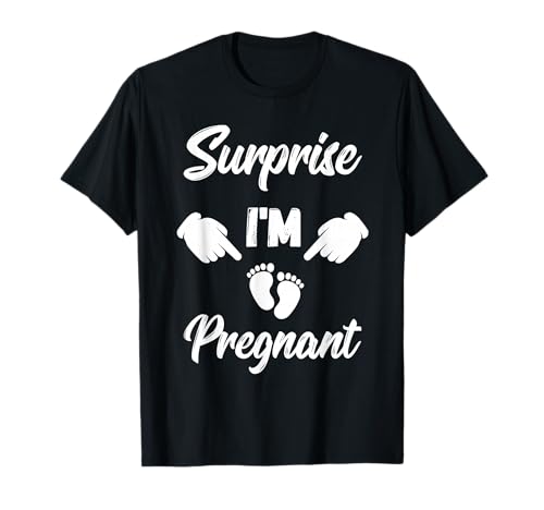 Surprise I'm Pregnant Gender Reveal Future Mother T-Shirt Small