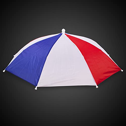 Image of Windy City Novelties 13 inch Hands-Free Umbrella Hat - Sun & Rain Protection for Outdoor Events, Fishing, Festivals & Costume Fun - Adjustable Fit for Adults & Kids