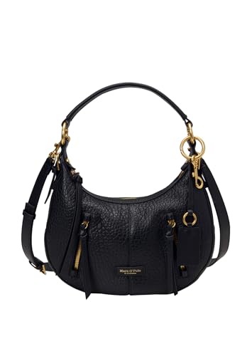 Sac à épaule bandoulière femme Pernille Hobo Bag Marc O'Polo noir grand format zippé