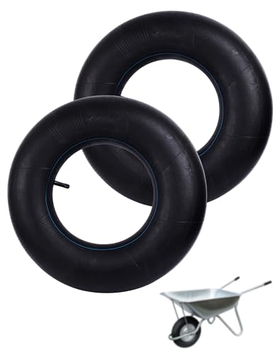 LAOYE 2 Pcs Chambre à Air 4.80/4.00-8 Chambre à Air Brouette 4.00-8 TR13 Chambre de Rechange 480/400-8 pour brouette Chariot de Jardin Camion à Main