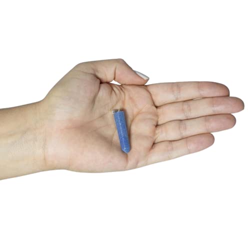 PINGENTE MINI PONTA QUARTZO AZUL - (3 a 5) cm