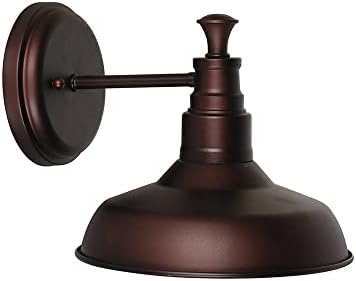 Design House 519900 Kimball Industrial Farmhouse 1-Light Indoor Wall Light with Metal Shade for Hallway Bathroom Kitchen Foyer, Coffee Bronze