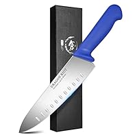 DRAGON RIOT Premium Chef Knife 8 Inch - Sharp Kitchen Knives German Stainless Cooking Knife with Ergonomic Fibre Handle, Useful Kitchen Gadgets