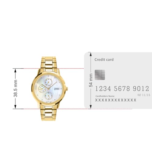 Image of Casio Enticer Ladies LTP-SN6KGS-7A Analog White Dial Watch (A2494)