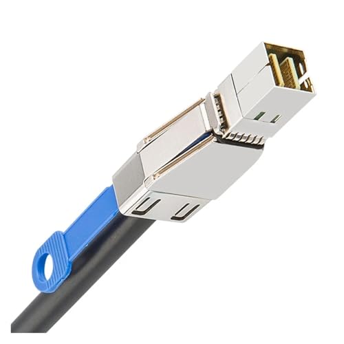 Cable S/AS SFF-8644 a 4 SATA 7Pin 12Gbps 1M miniatura 6