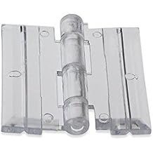 SourceOne 10 Pack Clear Acrylic Plexiglass Lucite Hinge - Heavy Duty