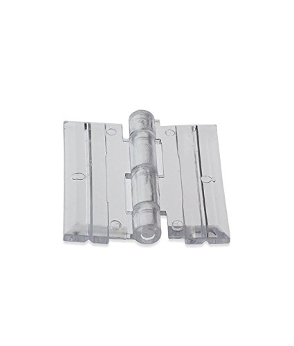 SourceOne 10 Pack Clear Acrylic Plexiglass Lucite Hinge - Heavy Duty