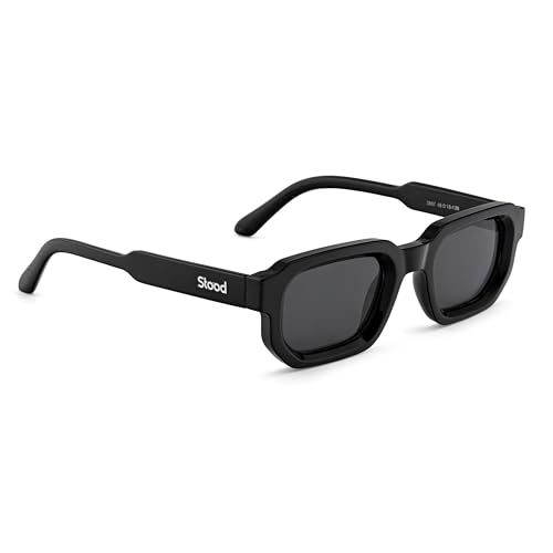 Image of Stood Square Sunglasses | UV Protected | Polycarbonate Frame | Shiny Finish | Men & Women | SG-STD0025