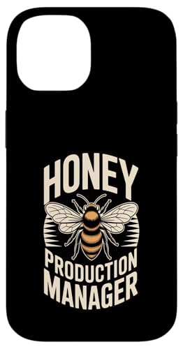 Funny Bee Honey Production Manager �{�I�� �X�}�z�P�[�X iPhone 14 �p